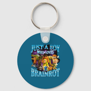 Funny Shirt Italian Brainrot Lover Meme Internet Keychain