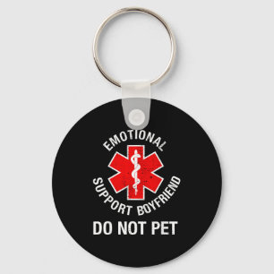 Funny Shirt Mens Not Pet Emotional Support Keychain