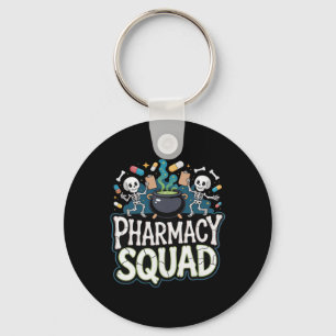 Funny Shirt Pills Pharmacy Pharmacist Squad Hallow Keychain