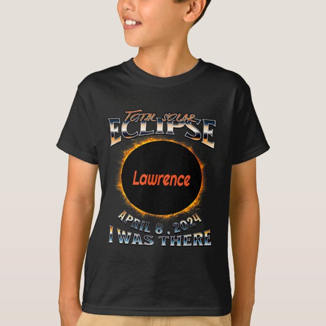 Funny Shirt Solar Eclipse Lawrence Indiana There (Front)