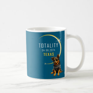 Funny Shirt Texas Total Solar Eclipse Dog Coffee Mug