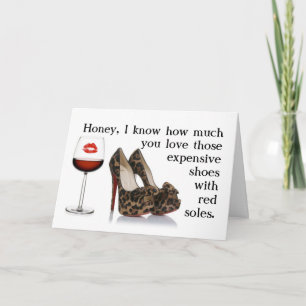 FUNNY SHOE CHRISTMAS CARD