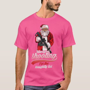 Funny Shooting Weapon Gun Christmas Gift T-Shirt