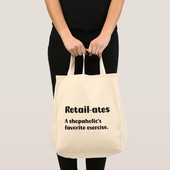 Funny Shopaholic Tote Bag (Front (Product))