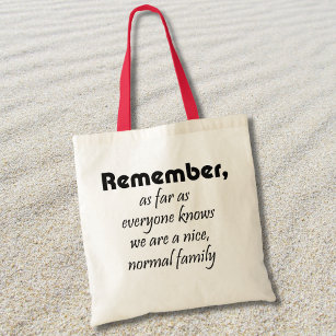 Funny shopping tote reusable bags family gifts