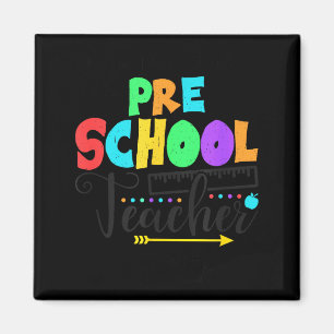 Funny Short School Teacher Quote Saying Pre School Magnet