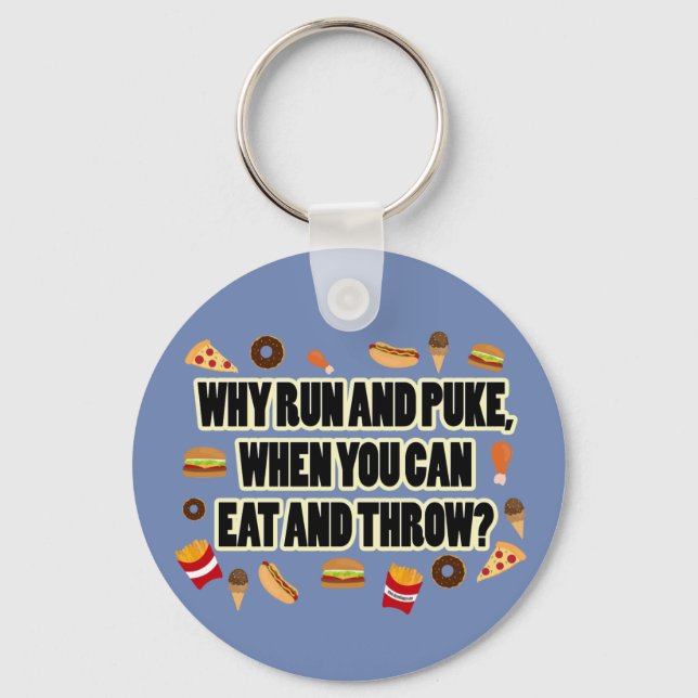 Funny Shot Put, Discus Thrower Keychain Gift (Front)