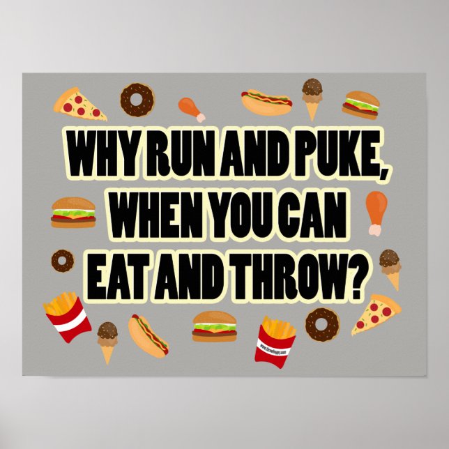 Funny Shot Put, Discus Thrower Poster Gift (Front)