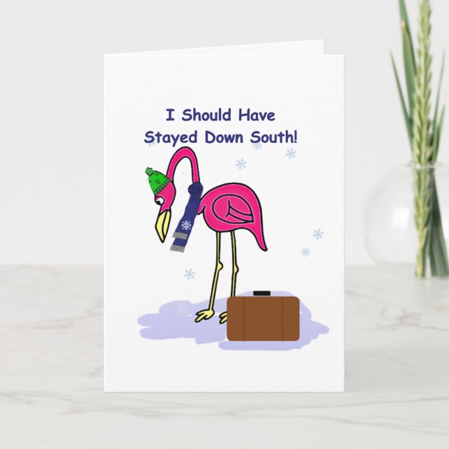 Funny Should Have Stayed South Christmas Card (Front)