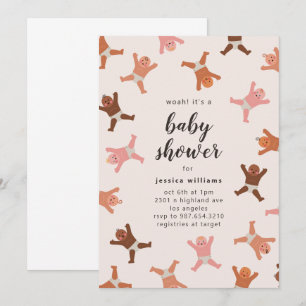 Funny Shower of Babies Gender Neutral Invitation