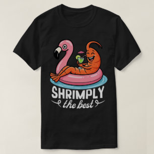 Funny Shrimp Beach Vacation Seafood Summer Pool T-Shirt