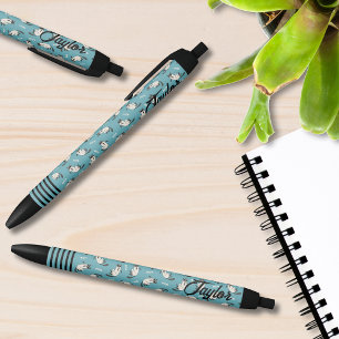 Funny Siamese Cat Pattern Personalized Black Ink Pen
