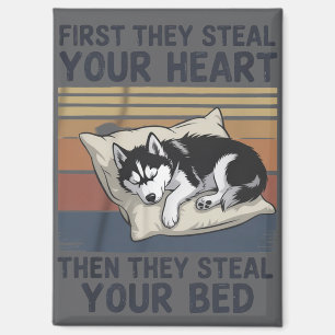 Funny Siberian Husky Pet Lovers Dog Owner Magnet