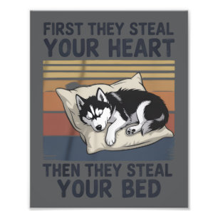 Funny Siberian Husky Pet Lovers Dog Owner  Photo Print