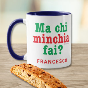 Funny Sicilian Saying Ma Chi Minchia Fai? Coffee Mug