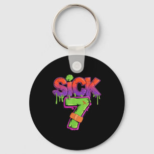 Funny Sick Seven 67 Funny Meme Sick Of 7 Keychain