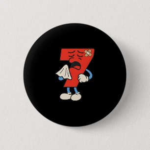 Funny Sick Seven 67 Halloween Costume For Trending 2 Inch Round Button