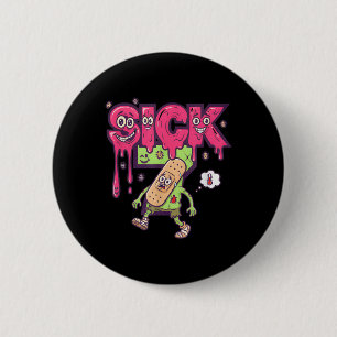 Funny Sick Seven Meme Tee Six Seven Fun Wordplay D 2 Inch Round Button