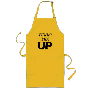 Funny side up long apron