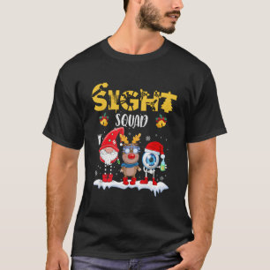 Funny Sight Squad Gnome Reindeer Santa Christmas O T-Shirt