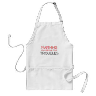 Funny sign standard apron