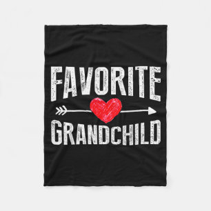 Funny Siled Granhildren Favorite Granhild  Fleece Blanket