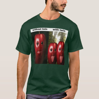 Funny Silly AI Apple gen z Meme BrainRot Humorwins T-Shirt