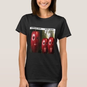 Funny Silly Ai Apple Gen Z Meme Brainrot Humour Tw T-Shirt