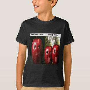 Funny Silly Ai Apple Gen Z Meme Brainrot Humour Tw T-Shirt