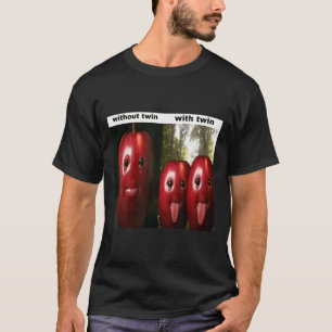 Funny Silly Ai Apple Gen Z Meme Brainrot Humour Tw T-Shirt