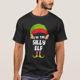 Funny Silly Elf Matching Family Group PJ Christmas T-Shirt