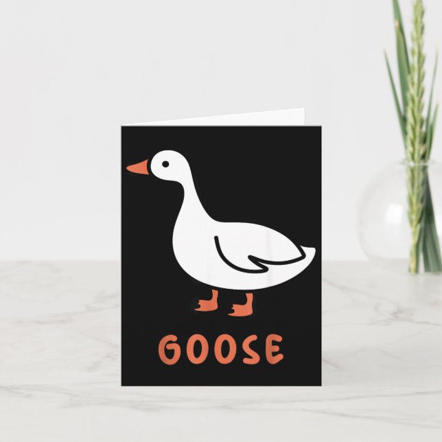 Funny Silly Goose Card (Front)
