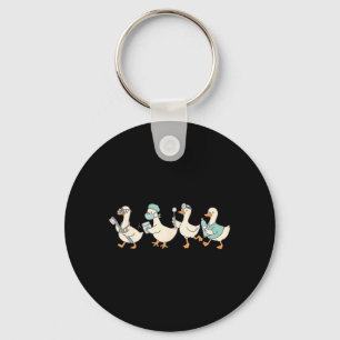 Funny Silly Goose Dental Tooth th Dentist istant Keychain