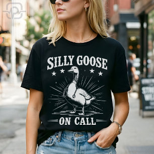Funny Silly Goose On Call Nurse Medical Profession T-Shirt