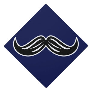 Funny Silly Graduation Moustache For Grads Graduation Cap Topper