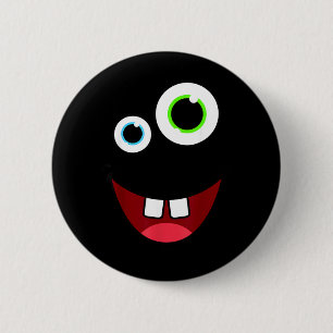 Funny Silly Monster Face Group Costume Birthday 2 Inch Round Button