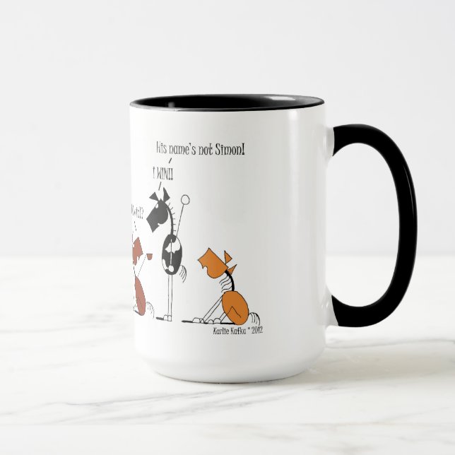 Funny Simon Says Cartoon Mug (Right)