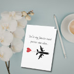 Funny Simple Birthday for boyfriend husband Custom Holiday Card<br><div class="desc">Funny Simple Birthday for boyfriend husband Custom Holiday Card. Imagine giving this funny birthday card to your boyfriend or husband. Customize the funny saying in the front of the card and add your unique custom message inside of the card or just use our default text. Great for your spouse or...</div>