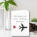 Funny Simple Birthday for boyfriend husband Custom Holiday Card<br><div class="desc">Funny Simple Birthday for boyfriend husband Custom Holiday Card. Imagine giving this funny birthday card to your boyfriend or husband. Customize the funny saying in the front of the card and add your unique custom message inside of the card or just use our default text. Great for your spouse or...</div>