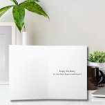 Funny Simple Birthday for boyfriend husband Custom Holiday Card<br><div class="desc">Funny Simple Birthday for boyfriend husband Custom Holiday Card. Imagine giving this funny birthday card to your boyfriend or husband. Customize the funny saying in the front of the card and add your unique custom message inside of the card or just use our default text. Great for your spouse or...</div>