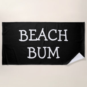 Funny Simple Guys Beach Towel