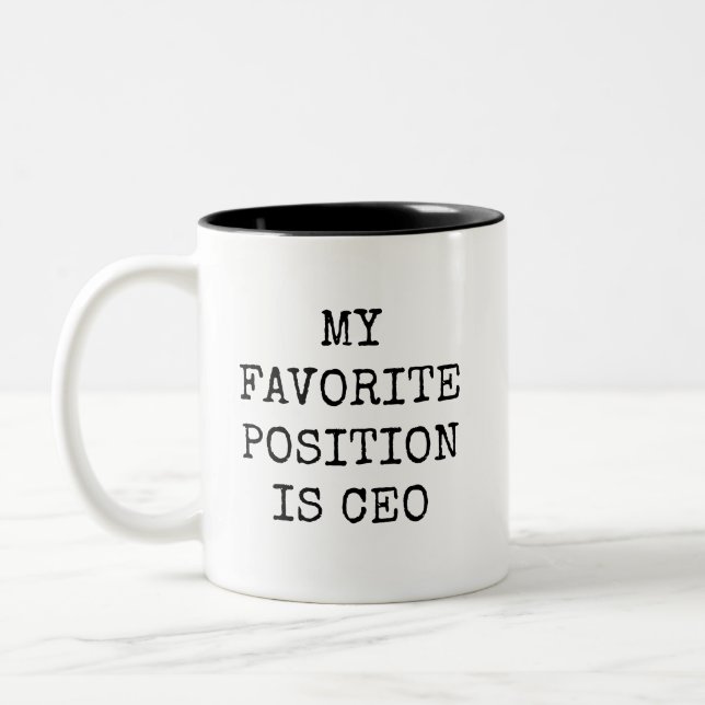 Funny Simple Position CEO Mug (Left)