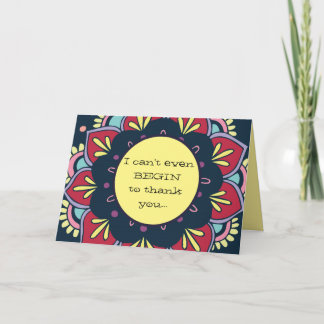 Funny/sincere Thank You