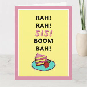 Funny Sister Birthday Card