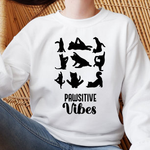 Funny Six Cats Yoga Positions Sweatshirt