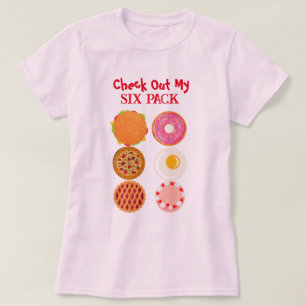 Funny Six Pack féminin taille T-shirt