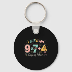 Funny Six Seven 67 Days Of School Meme Math Teache Keychain