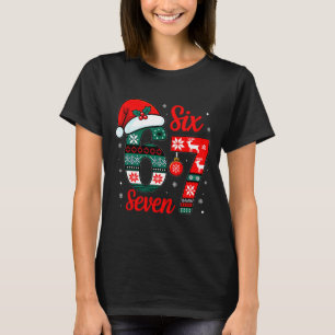 Funny Six Seven 67 Meme 6 7 Christmas Pajamas Men  T-Shirt