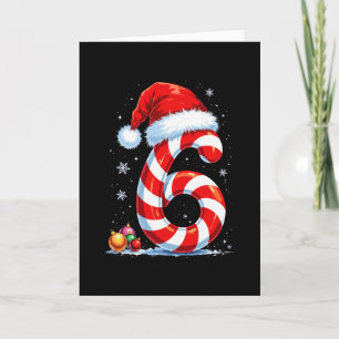 Funny Six Seven 67 Meme Couples Candy Cane Christm Card