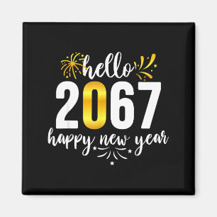 Funny Six Seven 67 Meme Happy New Year Magnet